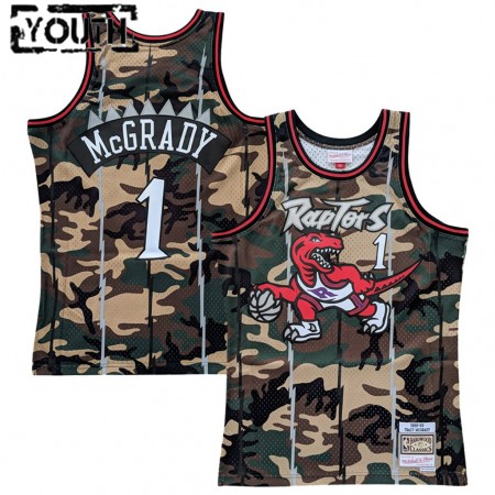 Camisetas Niños Toronto Raptors Tracy McGrady 1 Woodland Camo Swingman